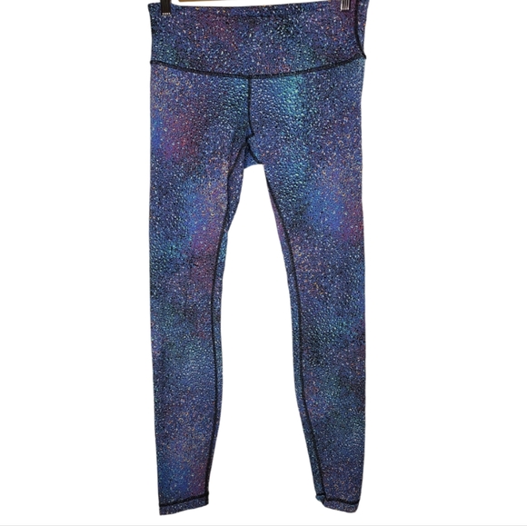 LULULEMON ATHLETICA Strive Multi Black Wunder Under Pant III Leggings size 8 - Picture 5 of 7